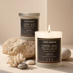 Coastal Drift – Ocean Air + Sea Salt, Frosted glass, 175 gm