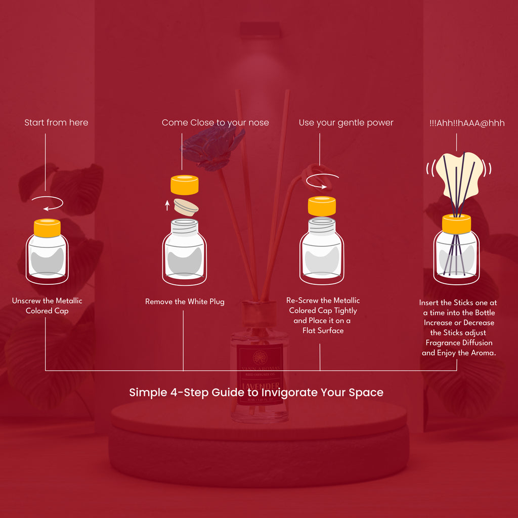 Reed Diffuser Discovery Pack – 30 ML | Oudh  Fragrance | Eco-Friendly with Natural Rattan Sticks