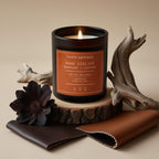 Dark Atelier – Mahogany + Leather, Black Jar, 175gm