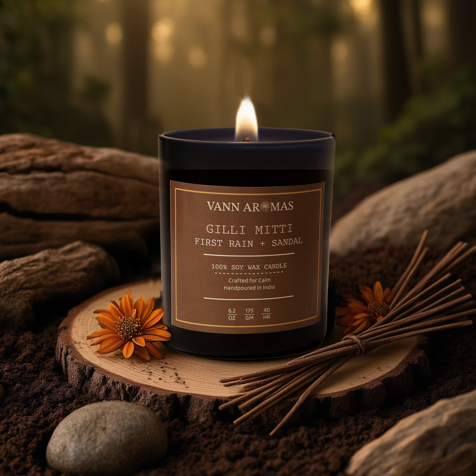 Gilli Mitti – First Rain + Sandal, Black Jar, 175gm