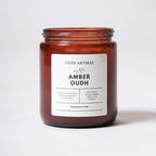 Amber Jar Soy Wax Candles (200g each) | Amber Oudh | Clean Long Burn with Natural Cotton Wicks