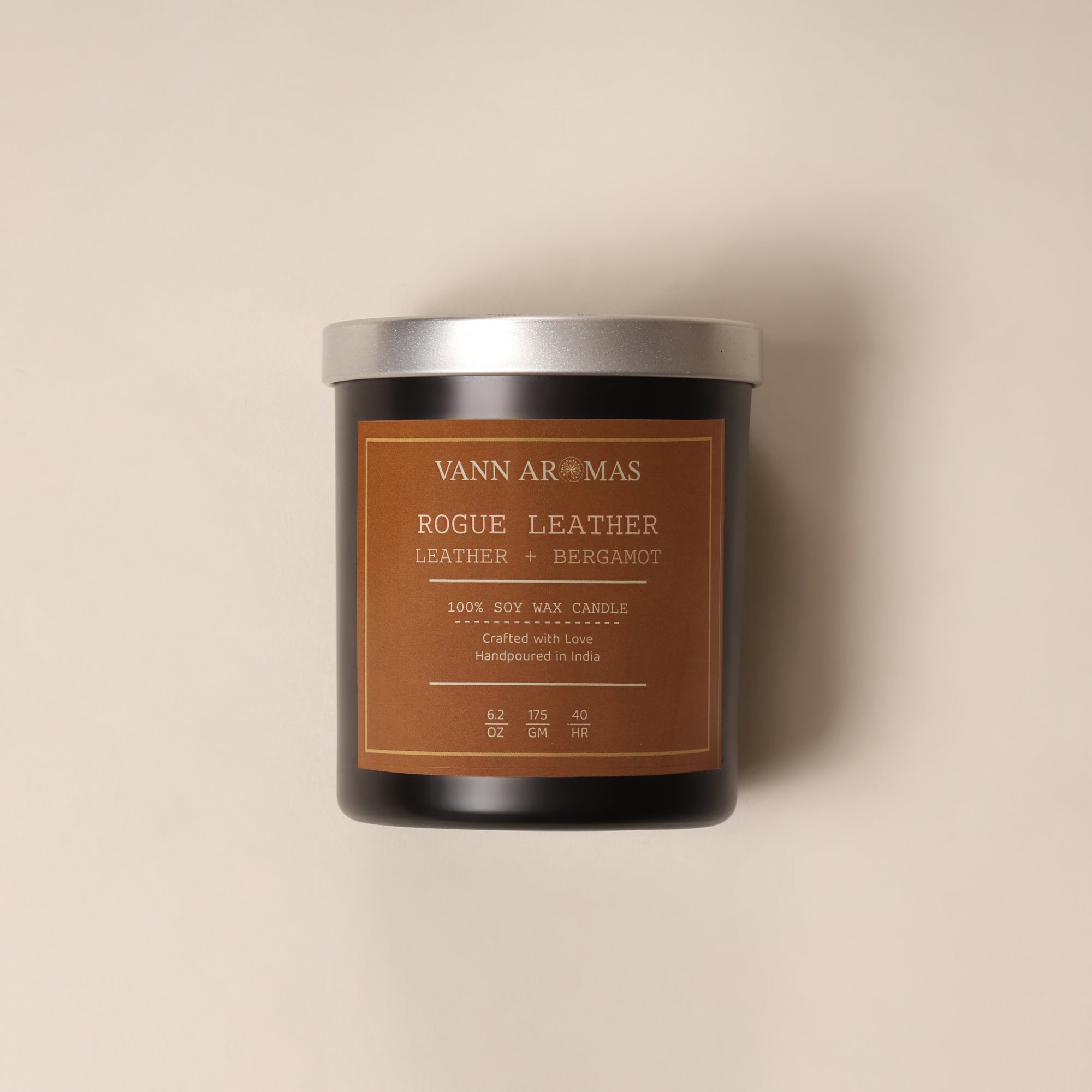 Rogue Leather – Leather + Bergamot, Black Jar, 175gm