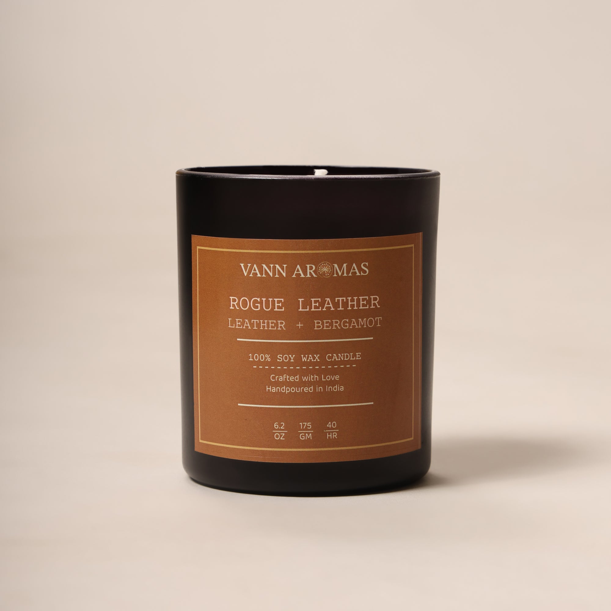 Rogue Leather – Leather + Bergamot, Black Jar, 175gm