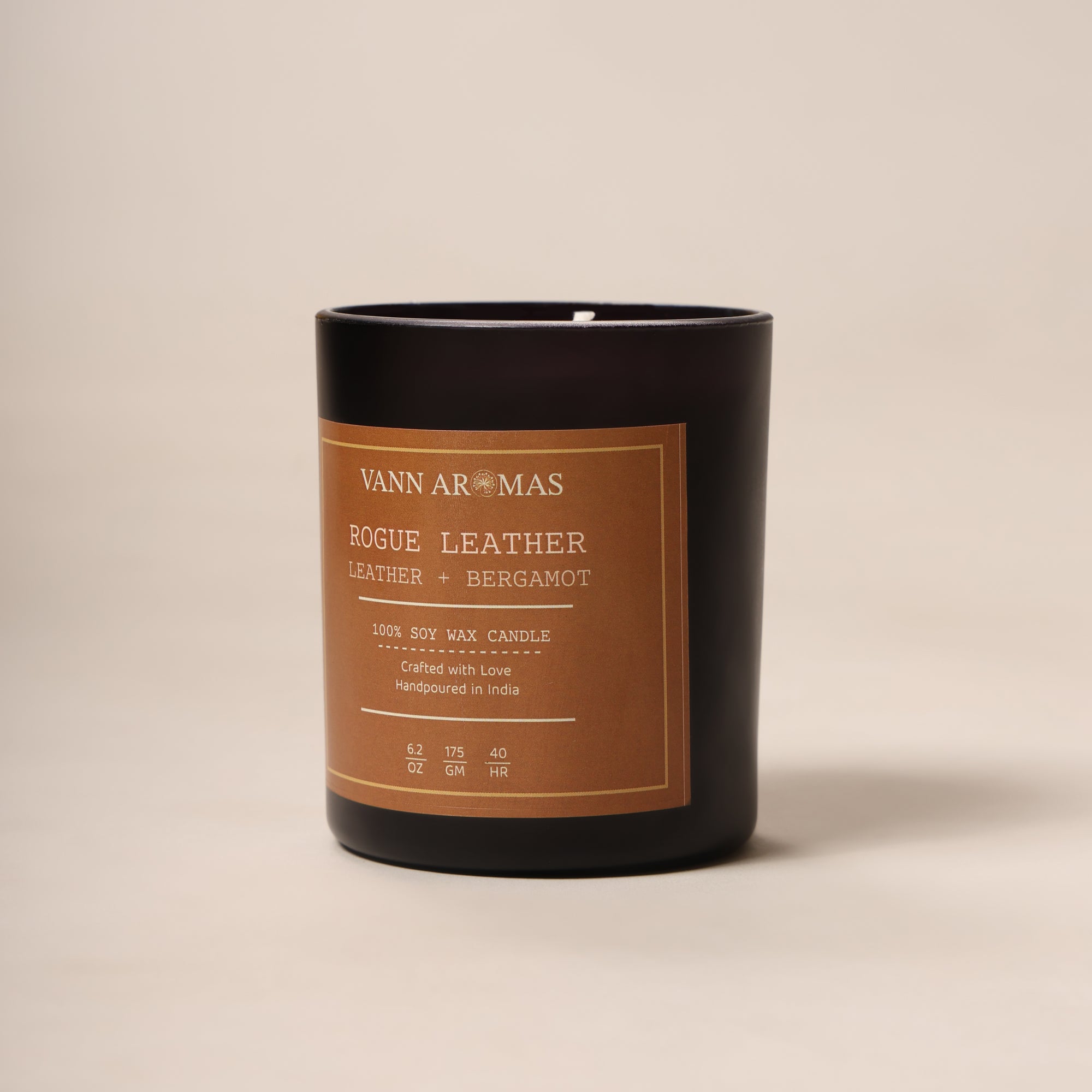 Rogue Leather – Leather + Bergamot, Black Jar, 175gm
