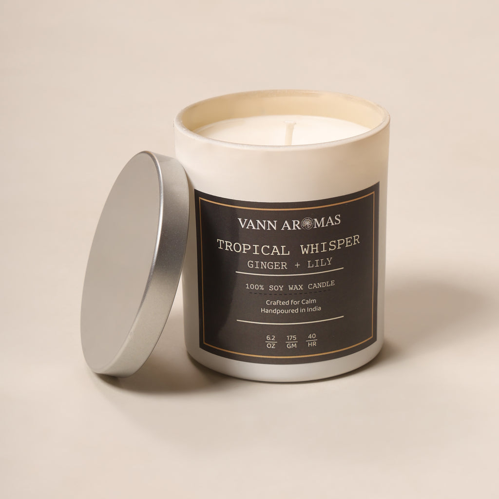 The Tropical Whisper – Ginger + Lily, White Jar, 175 gm
