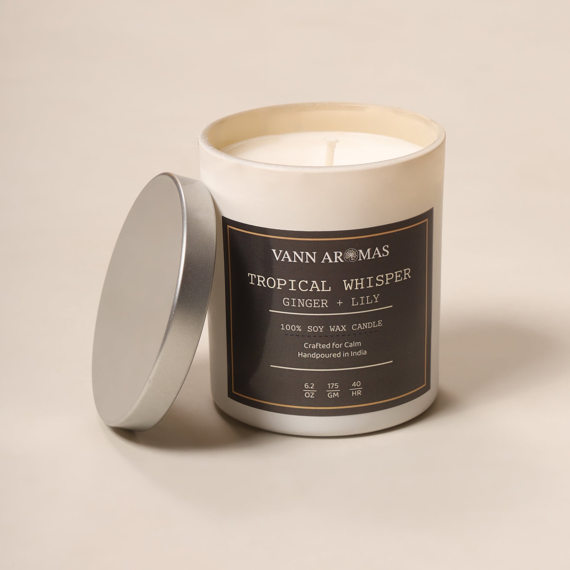 The Tropical Whisper – Ginger + Lily, White Jar, 175 gm
