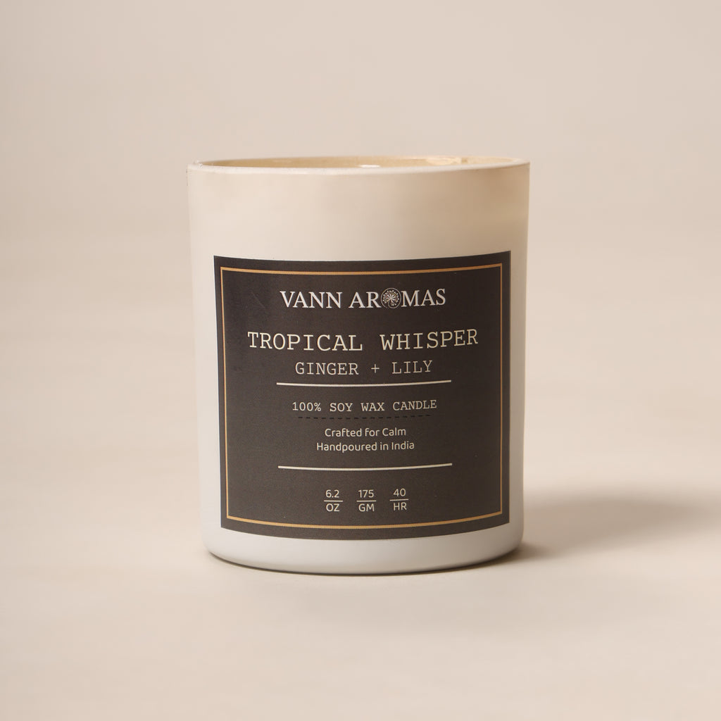 The Tropical Whisper – Ginger + Lily, White Jar, 175 gm