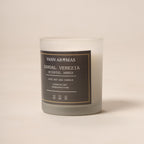 Sandal Venezia – Sandalwood + Oriental Amber, Frosted Jar, 175gm