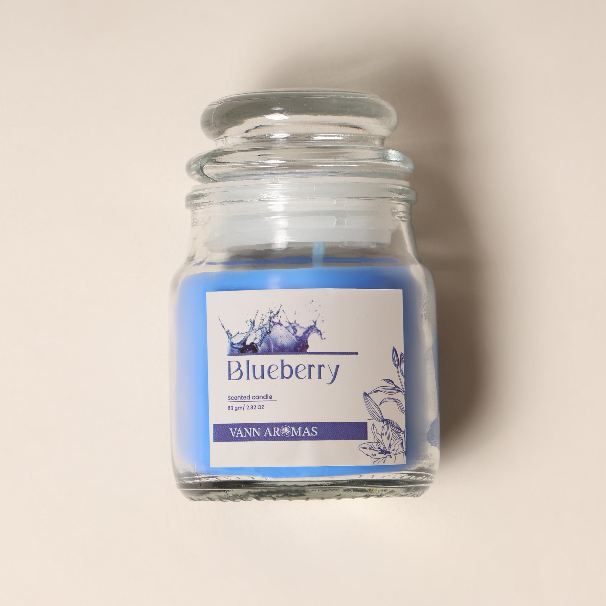 Candy Jar Candles | Blueberry | Fruity Scents | Long Burning Paraffin Wax 80 Grms