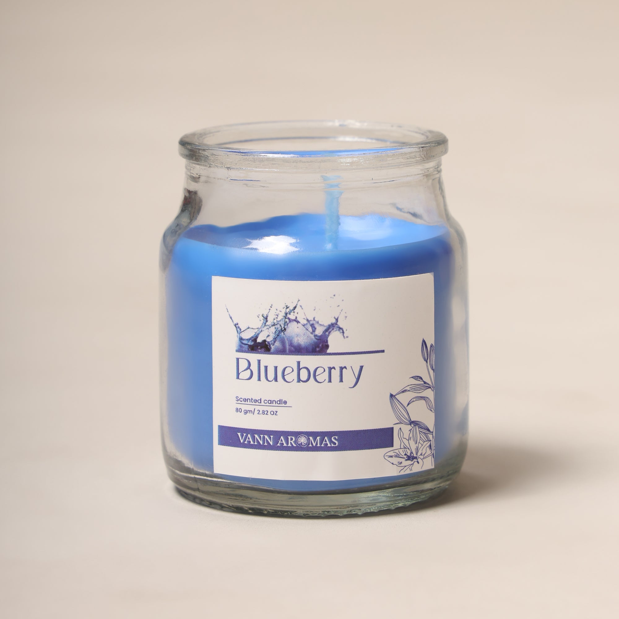 Candy Jar Candles | Blueberry | Fruity Scents | Long Burning Paraffin Wax 80 Grms