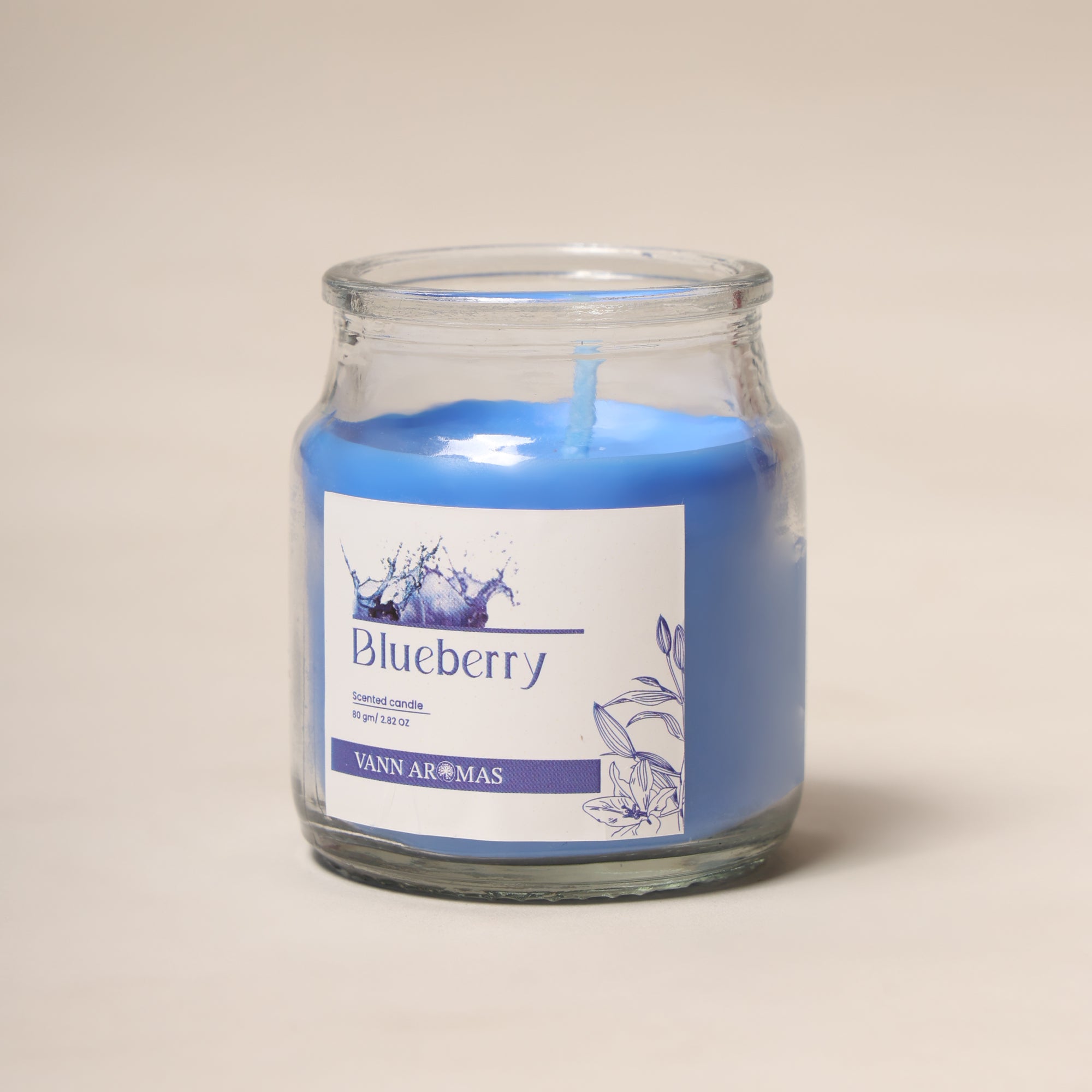 Candy Jar Candles | Blueberry | Fruity Scents | Long Burning Paraffin Wax 80 Grms
