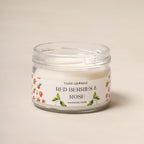 2-Wick Luxury Glass Jar Candle | Red Berries & Rose | Double the Glow, Double the Ambience Vann Aromas