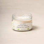 2-Wick Luxury Glass Jar Candle | Cotton Iris & Fresh Cut Grass | Double the Glow, Double the Ambience