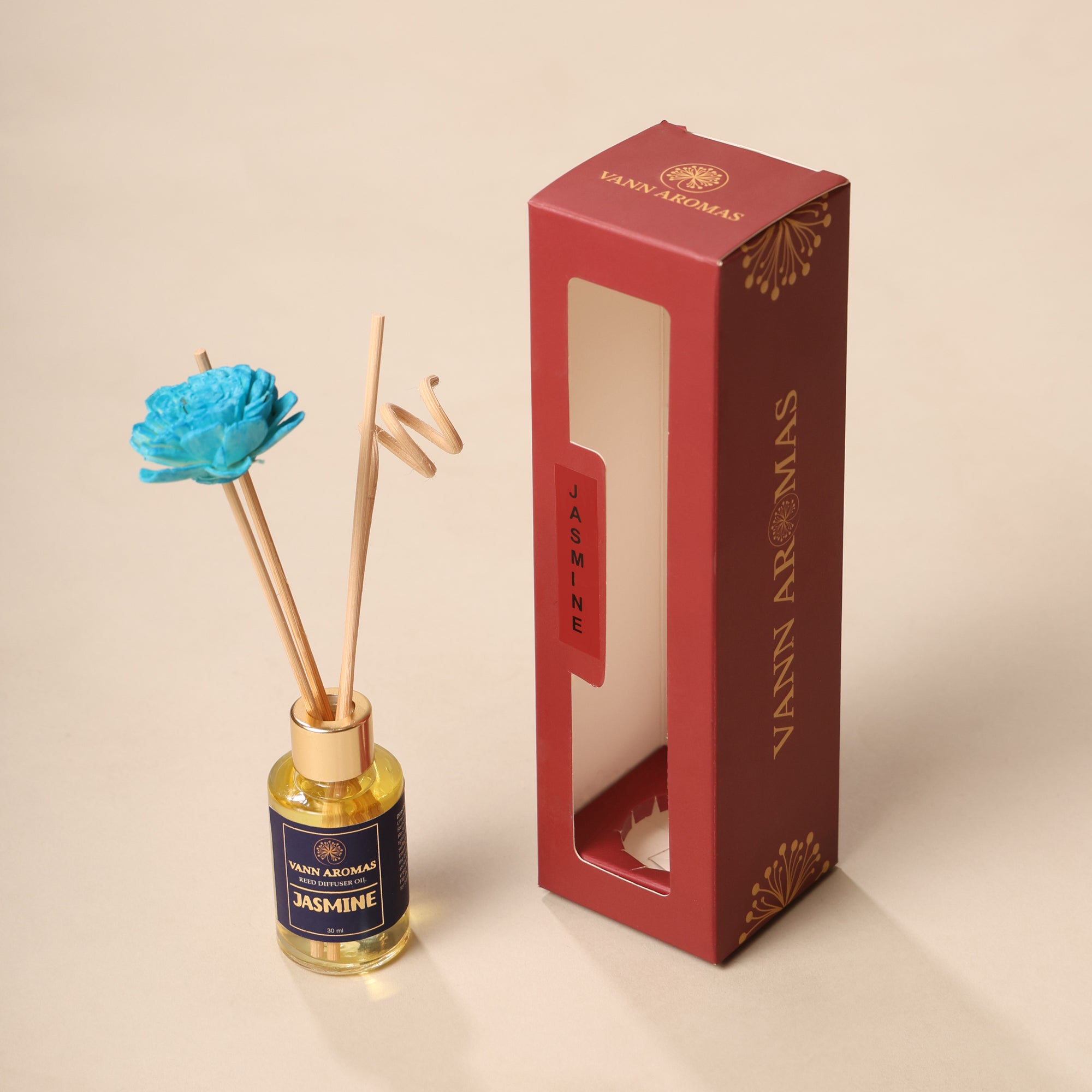Reed Diffuser Discovery Pack – 30 ML | Jasmine Fragrance | Eco-Friendly with Natural Rattan Sticks
