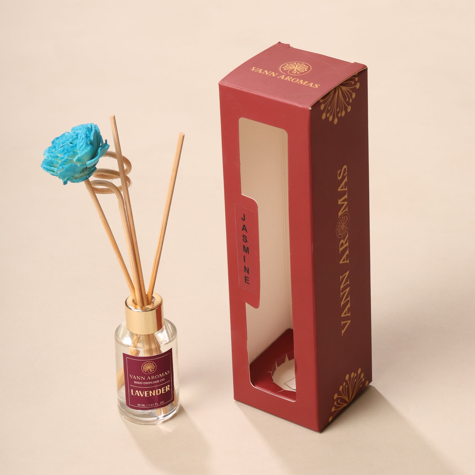 Reed Diffuser Discovery Pack – 30 ML | Lavender  Fragrance | Eco-Friendly with Natural Rattan Sticks