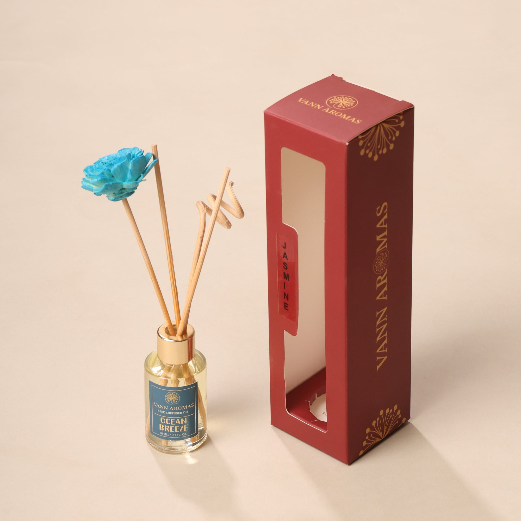 Reed Diffuser Discovery Pack – 30 ML | Ocean Breeze Fragrance | Eco-Friendly with Natural Rattan Sticks