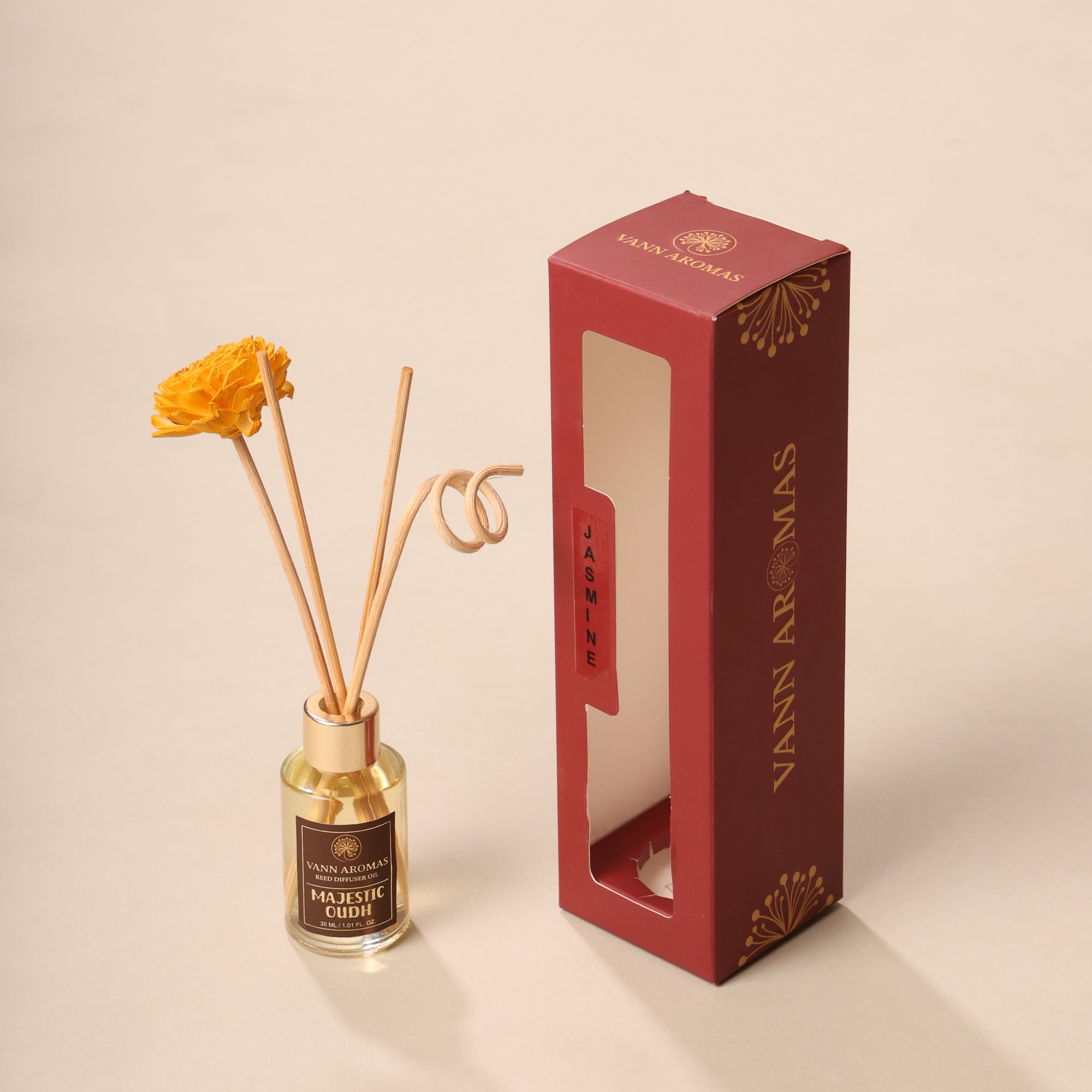 Reed Diffuser Discovery Pack – 30 ML | Oudh  Fragrance | Eco-Friendly with Natural Rattan Sticks
