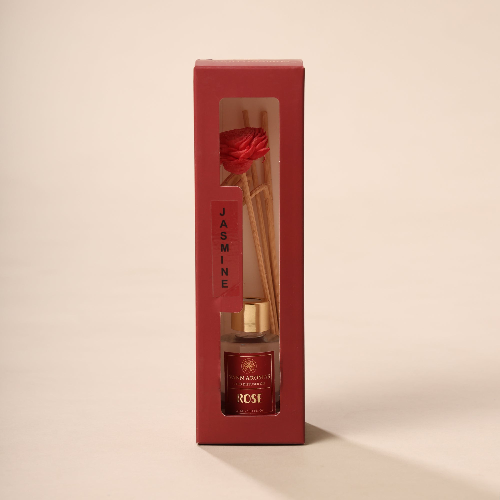 Reed Diffuser Discovery Pack – 30 ML | Rose  Fragrance | Eco-Friendly with Natural Rattan Sticks