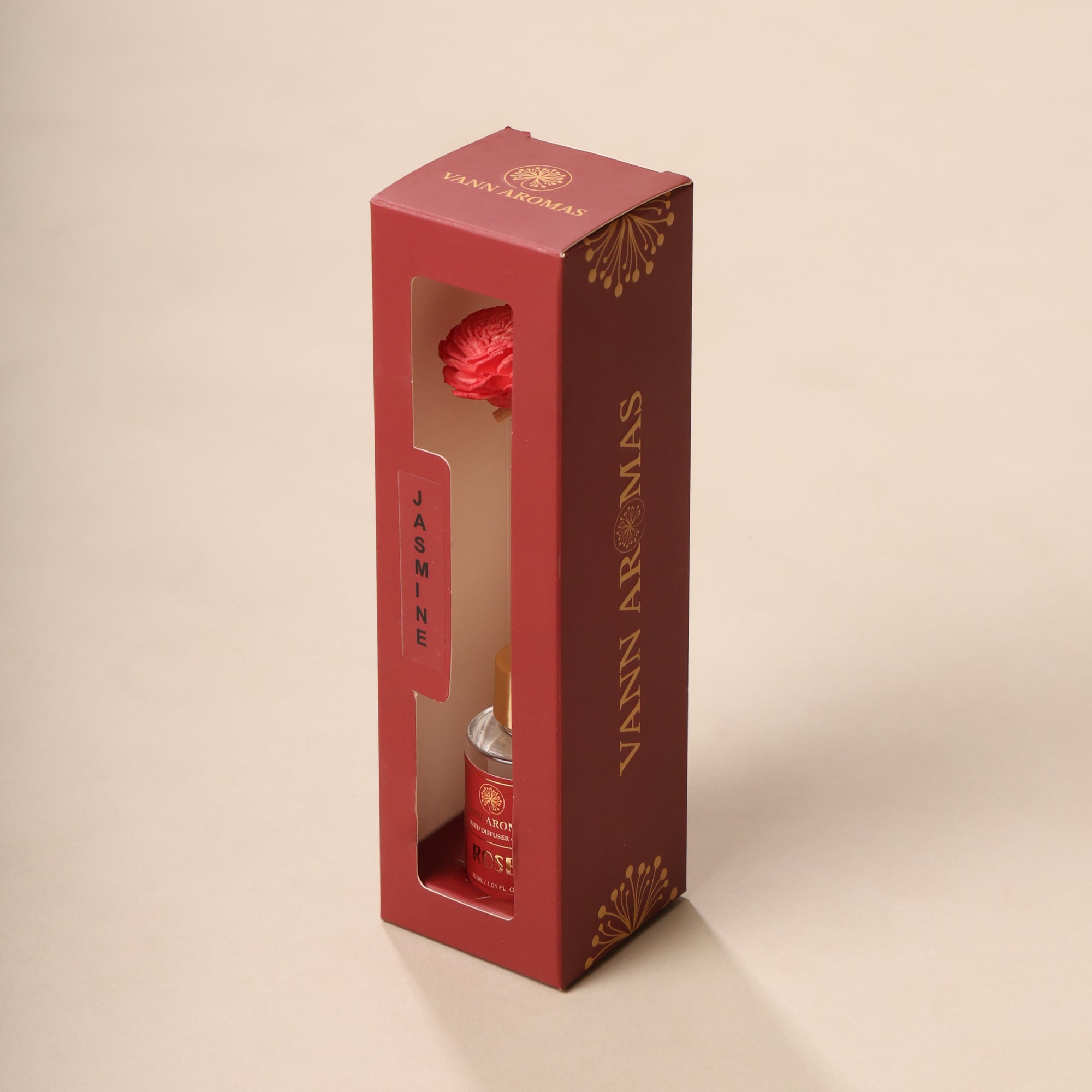 Reed Diffuser Discovery Pack – 30 ML | Rose  Fragrance | Eco-Friendly with Natural Rattan Sticks