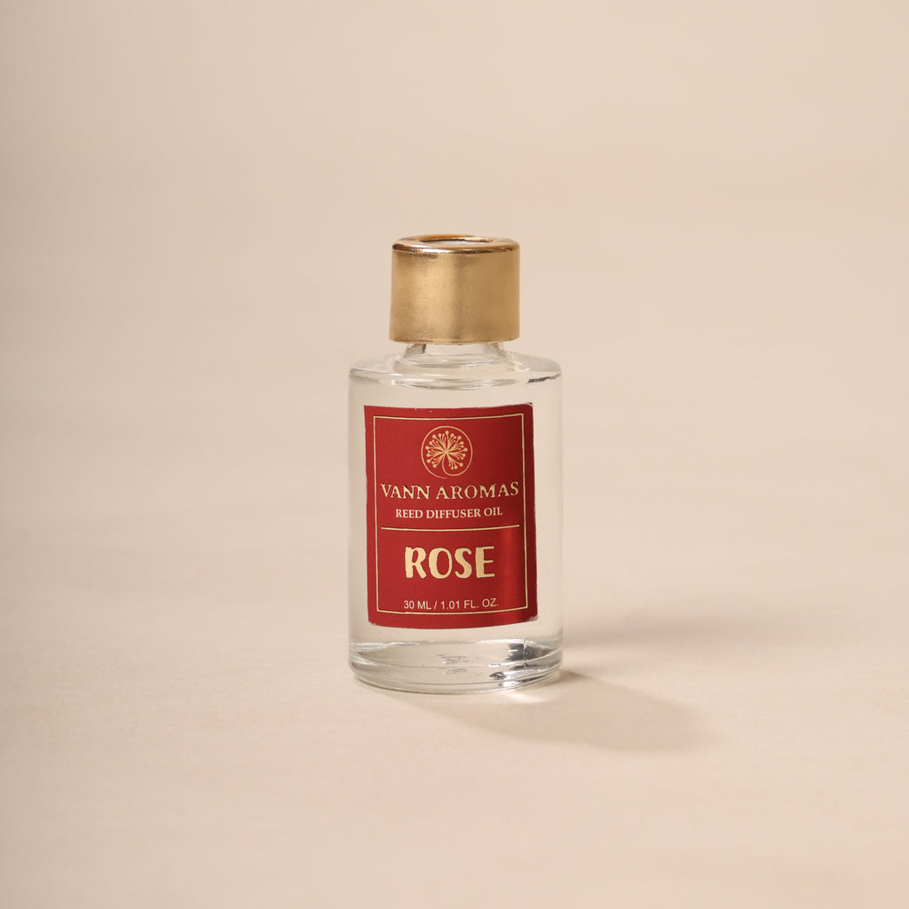 Reed Diffuser Discovery Pack – 30 ML | Rose  Fragrance | Eco-Friendly with Natural Rattan Sticks