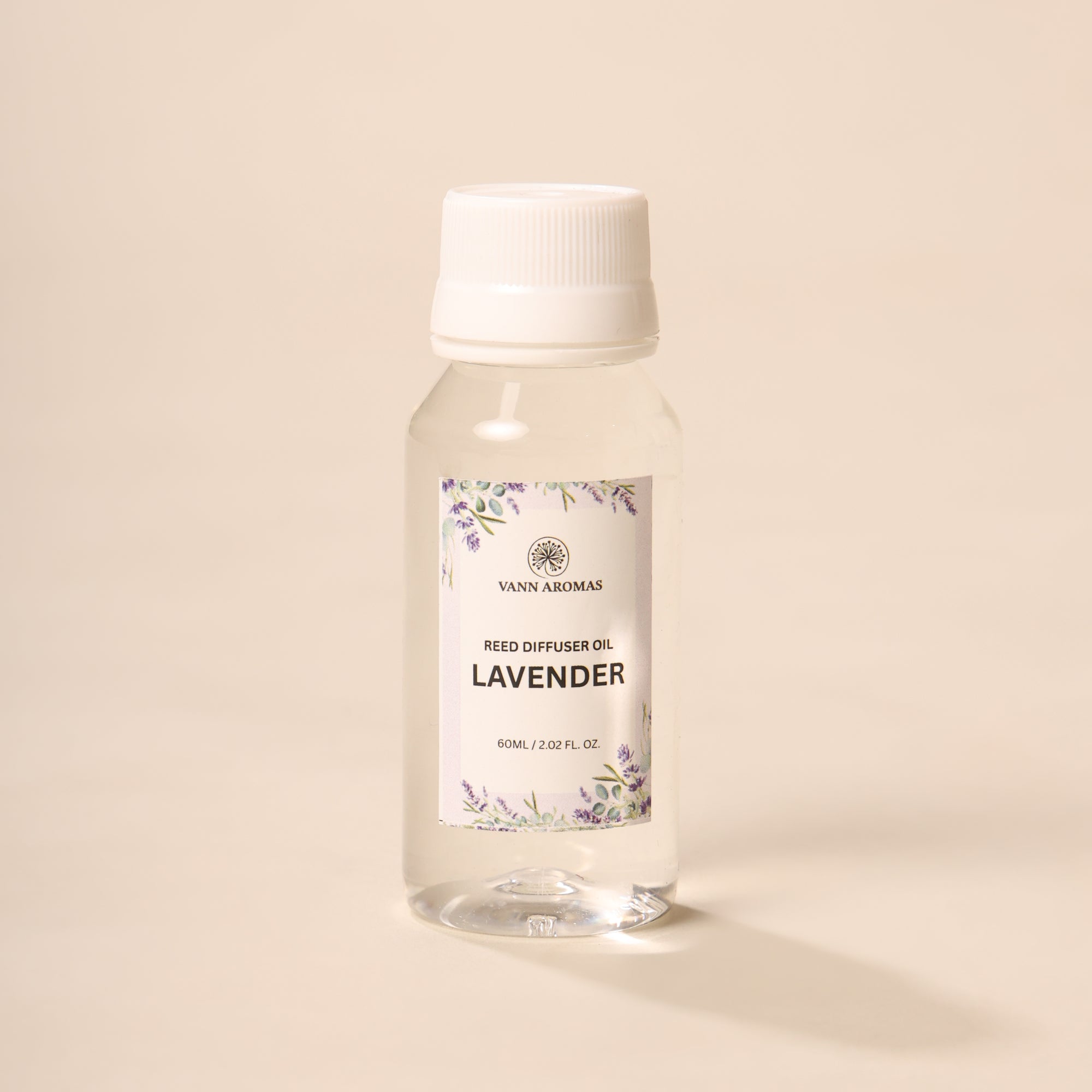 Reed Diffuser  (Pack - 60 ML) | Lavender Fragrance | Eco-Friendly with Natural Rattan Sticks