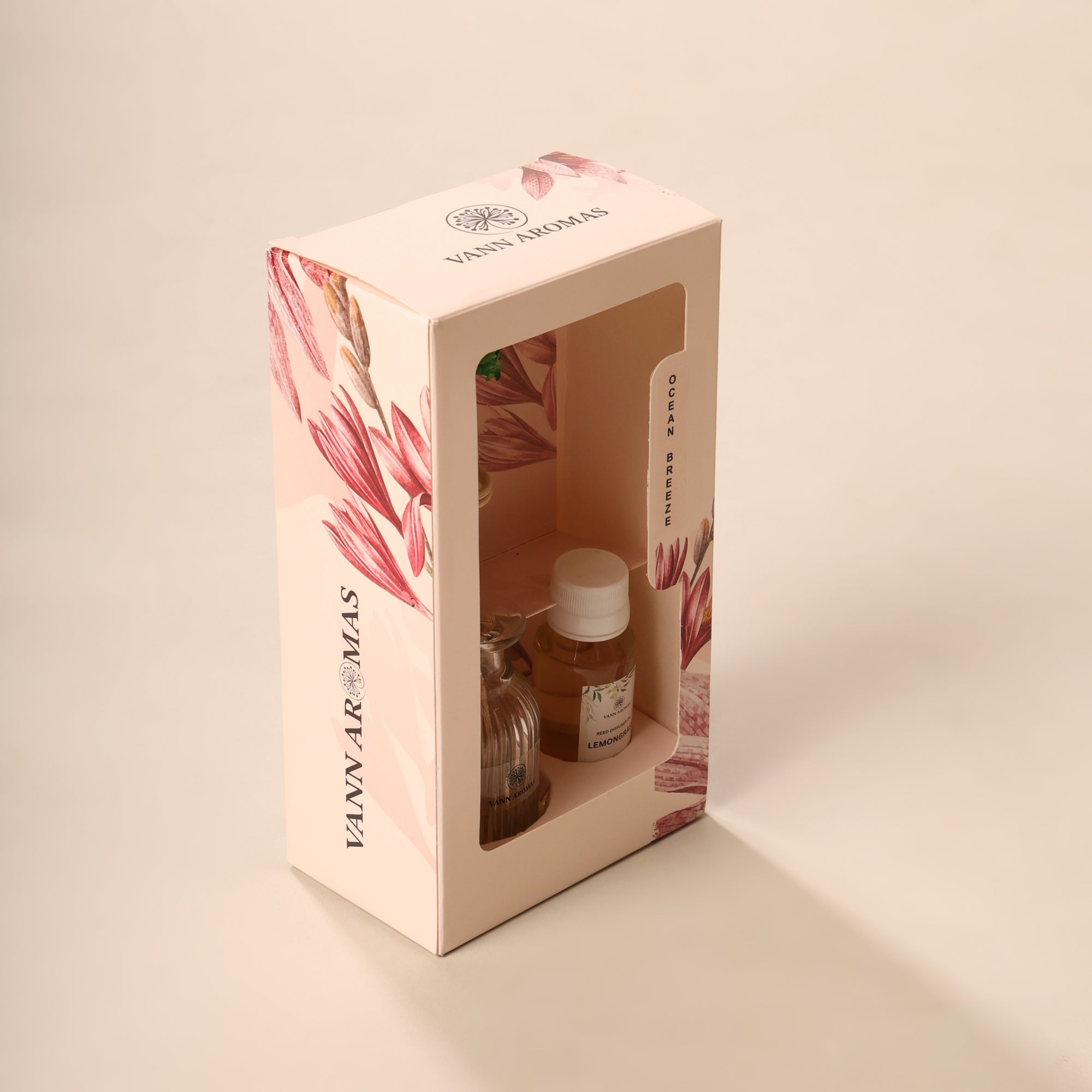 Reed Diffuser  (Pack - 60 ML) | Lemongrass Fragrance | Eco-Friendly with Natural Rattan Sticks