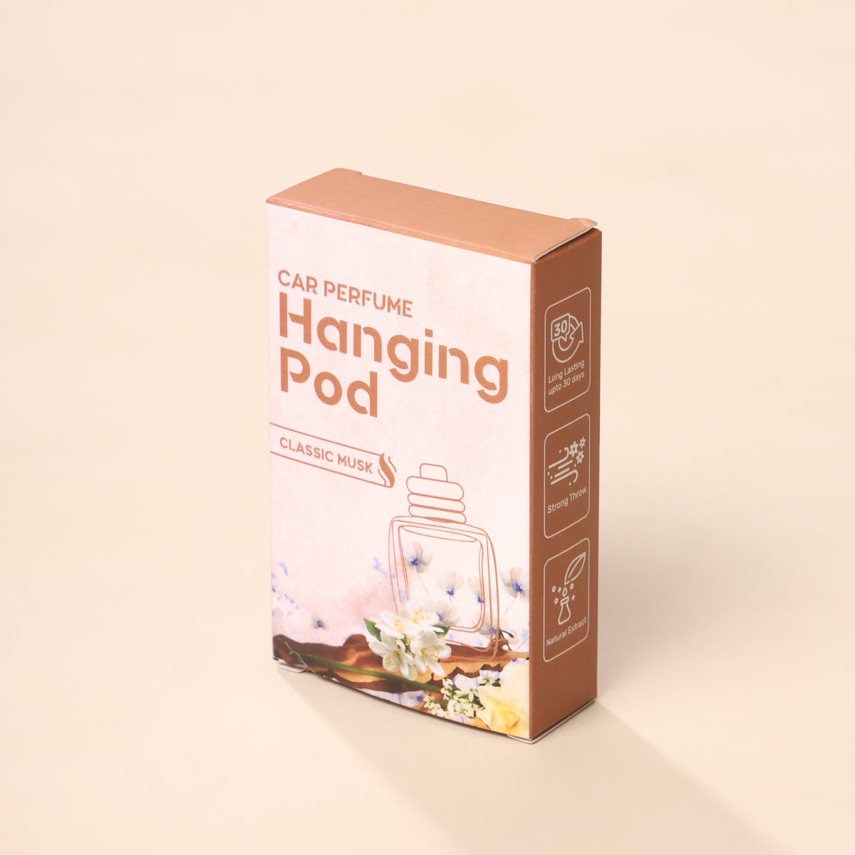CAR PERFUME HANGING POD 10ML | MUSK