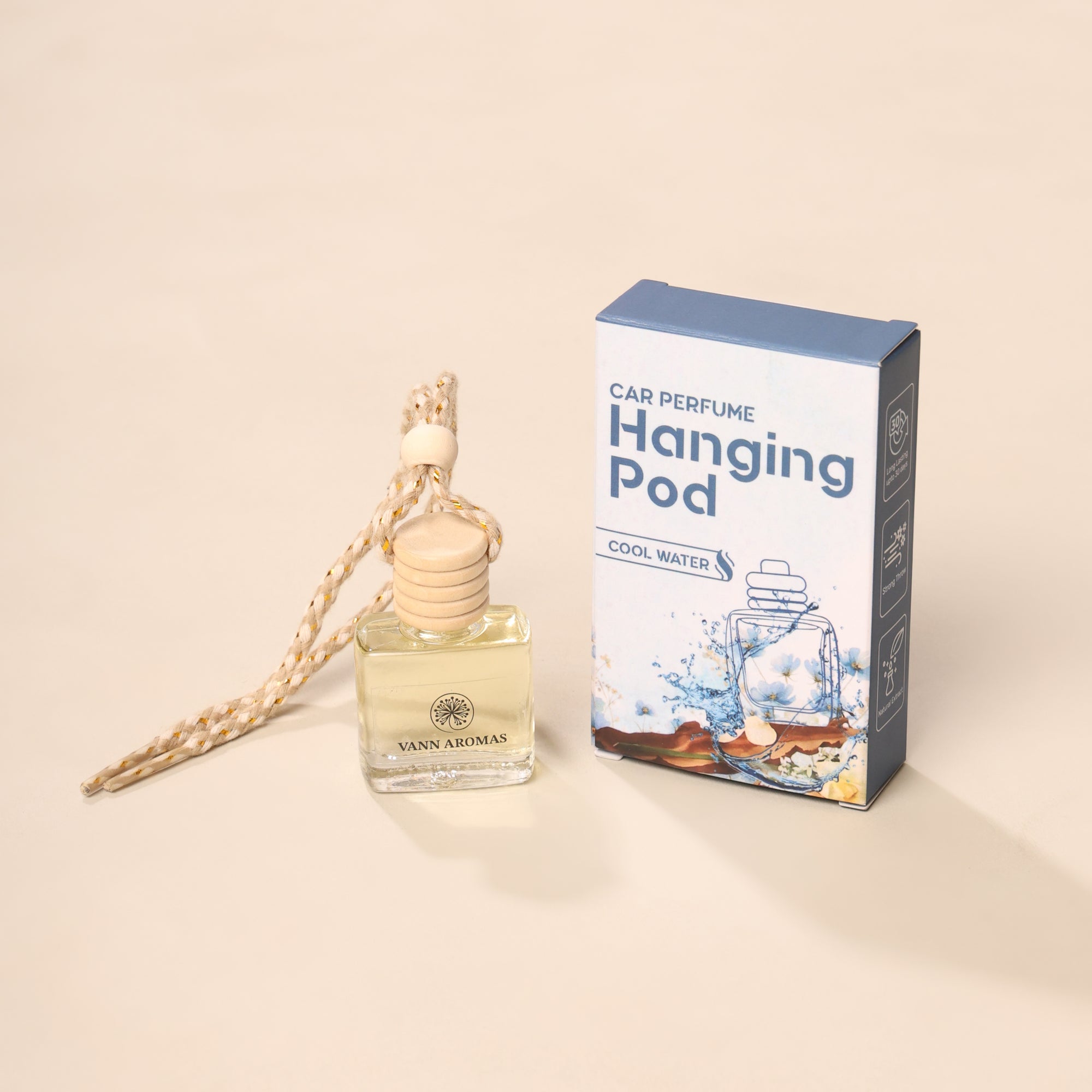 CAR PERFUME HANGING POD 10ML | COOL WATER