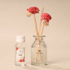Reed Diffuser  (Pack - 60 ML) | Rose Fragrance | Eco-Friendly with Natural Rattan Sticks
