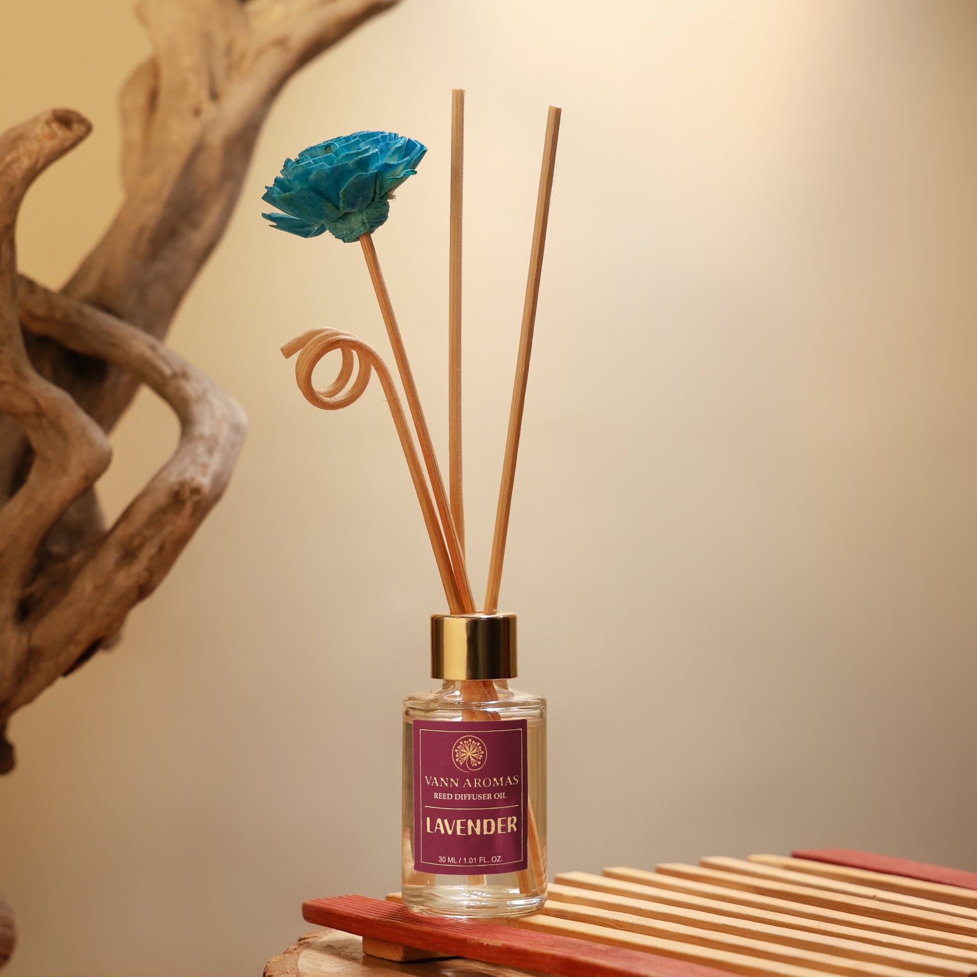 Reed Diffuser Discovery Pack – 30 ML | Lavender  Fragrance | Eco-Friendly with Natural Rattan Sticks