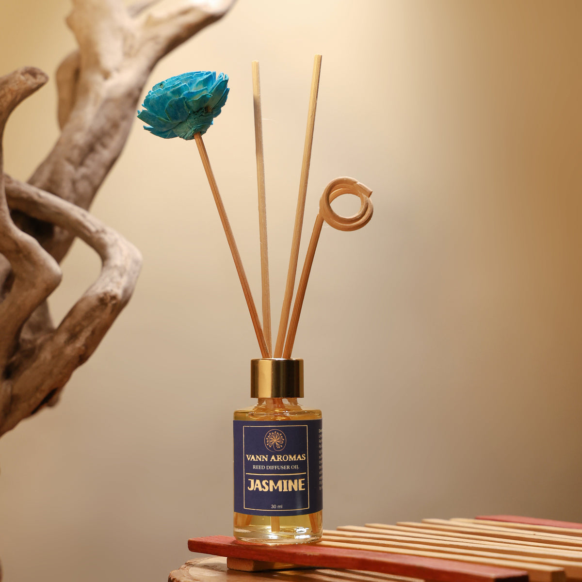 Reed Diffuser Discovery Pack – 30 ML | Jasmine Fragrance | Eco-Friendly with Natural Rattan Sticks Vann Aromas