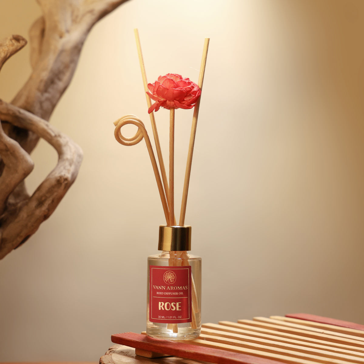 Reed Diffuser Discovery Pack – 30 ML | Rose  Fragrance | Eco-Friendly with Natural Rattan Sticks