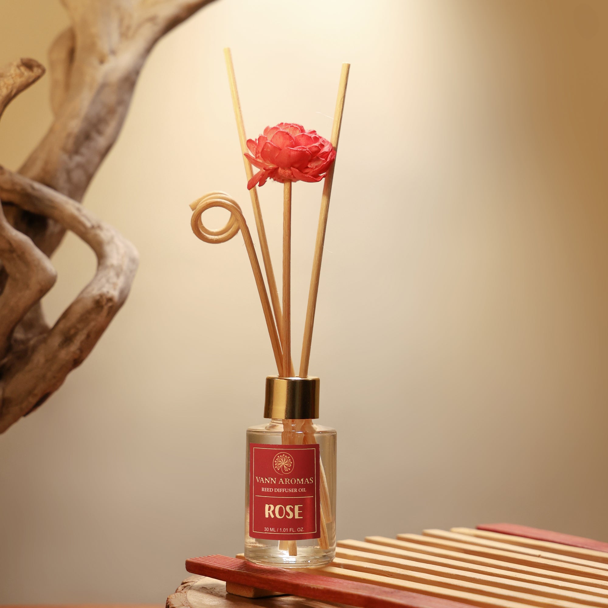 Reed Diffuser Discovery Pack – 30 ML | Rose  Fragrance | Eco-Friendly with Natural Rattan Sticks