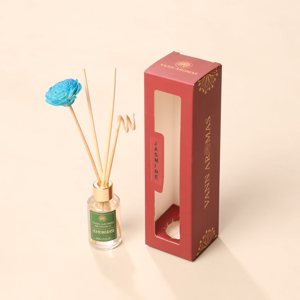 Reed Diffuser Discovery Pack – 30 ML | Lemongrass  Fragrance | Eco-Friendly with Natural Rattan Sticks