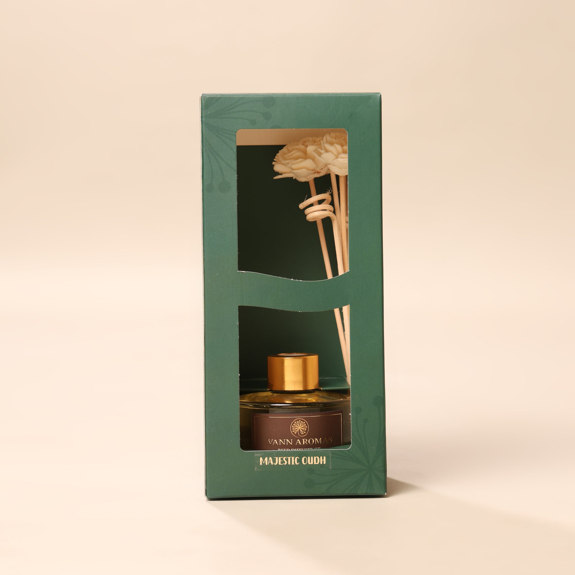 Reed Diffuser  (Pack - 120 ML) | Oudh Fragrance | Eco-Friendly with Natural Rattan Sticks