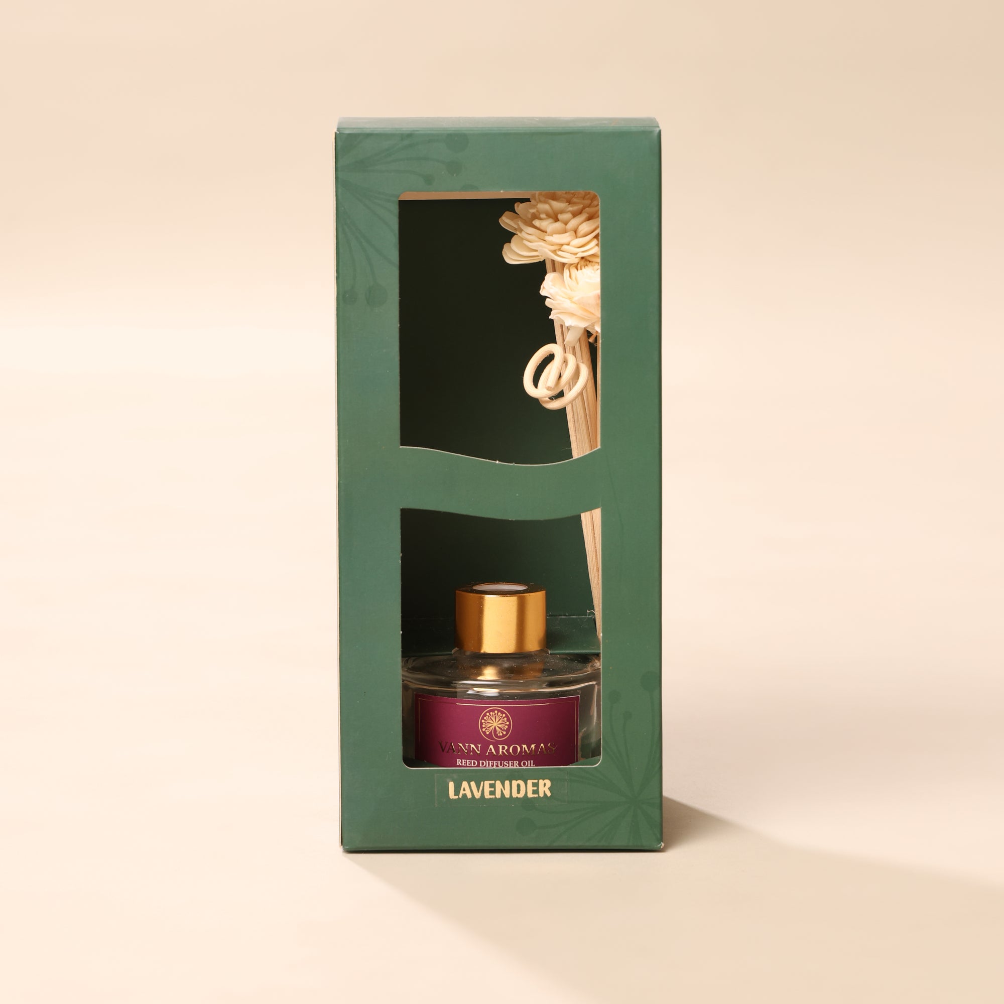 Reed Diffuser  (Pack - 120 ML) | Lavender Fragrance | Eco-Friendly with Natural Rattan Sticks