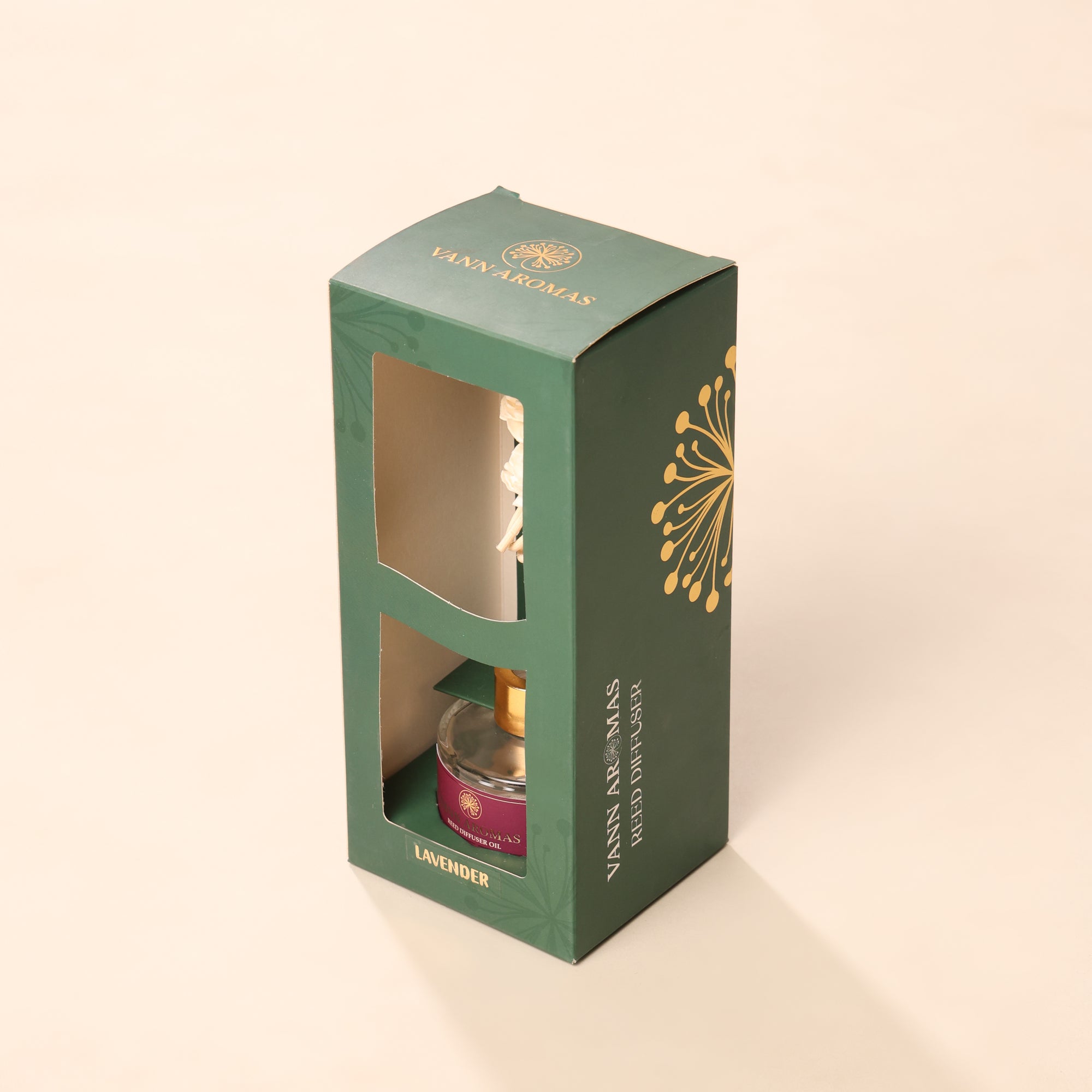 Reed Diffuser  (Pack - 120 ML) | Lavender Fragrance | Eco-Friendly with Natural Rattan Sticks