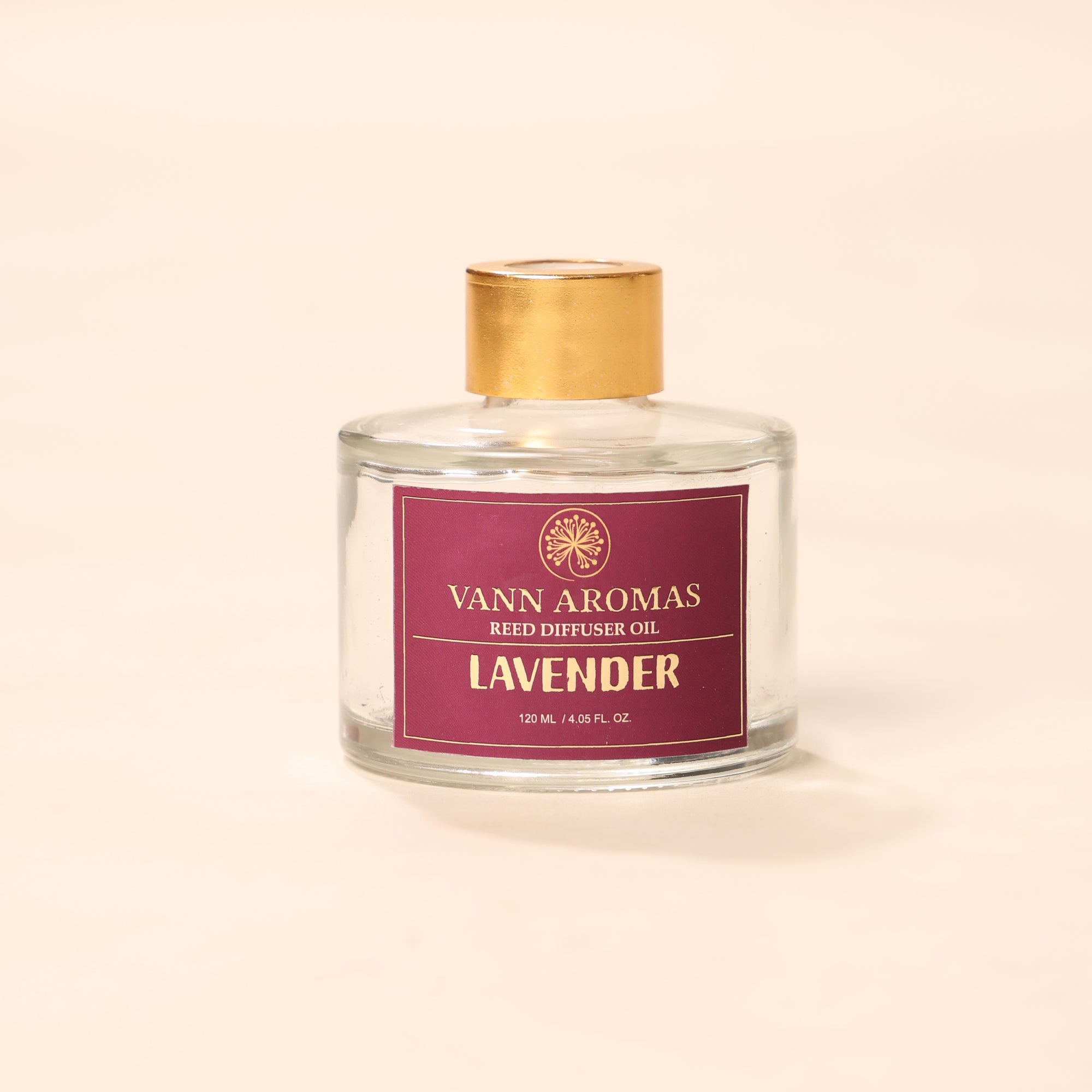 Reed Diffuser  (Pack - 120 ML) | Lavender Fragrance | Eco-Friendly with Natural Rattan Sticks