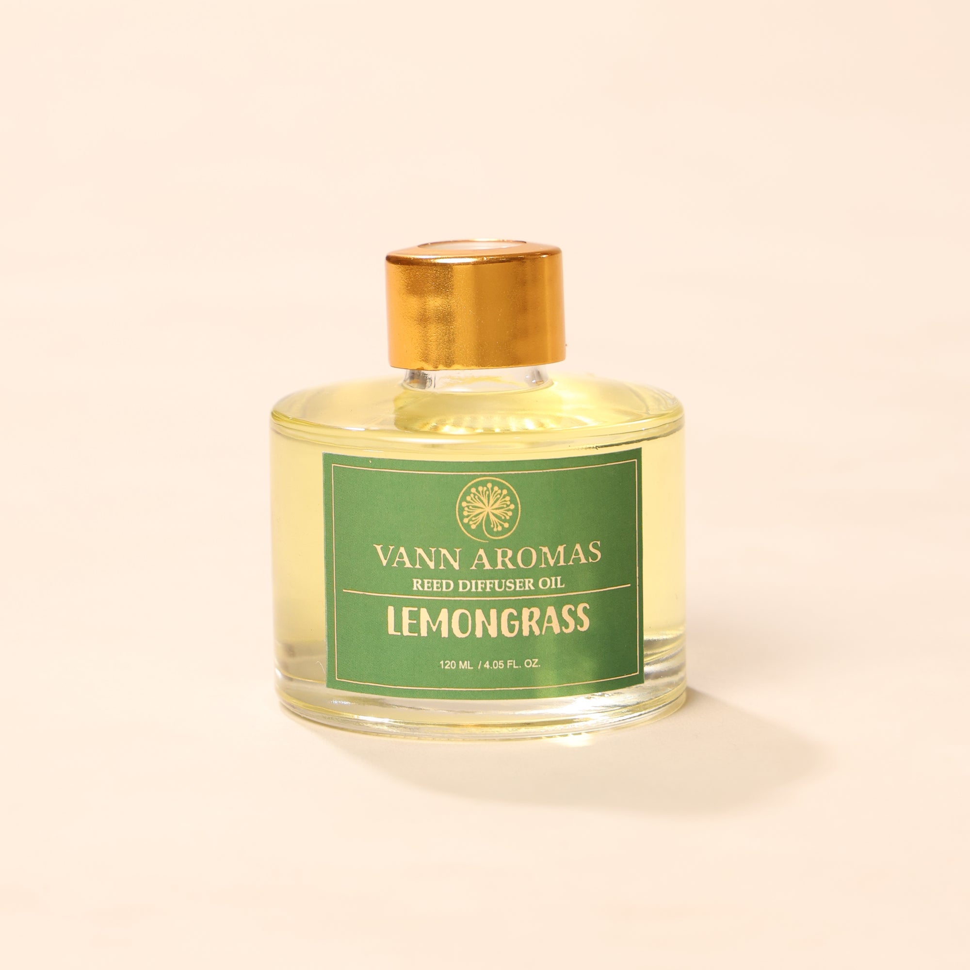 Reed Diffuser  (Pack - 120 ML) | Lemongrass Fragrance | Eco-Friendly with Natural Rattan Sticks