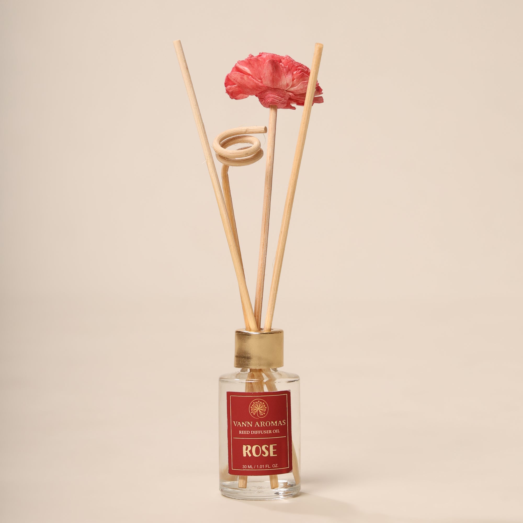Reed Diffuser Discovery Pack – 30 ML | Rose  Fragrance | Eco-Friendly with Natural Rattan Sticks