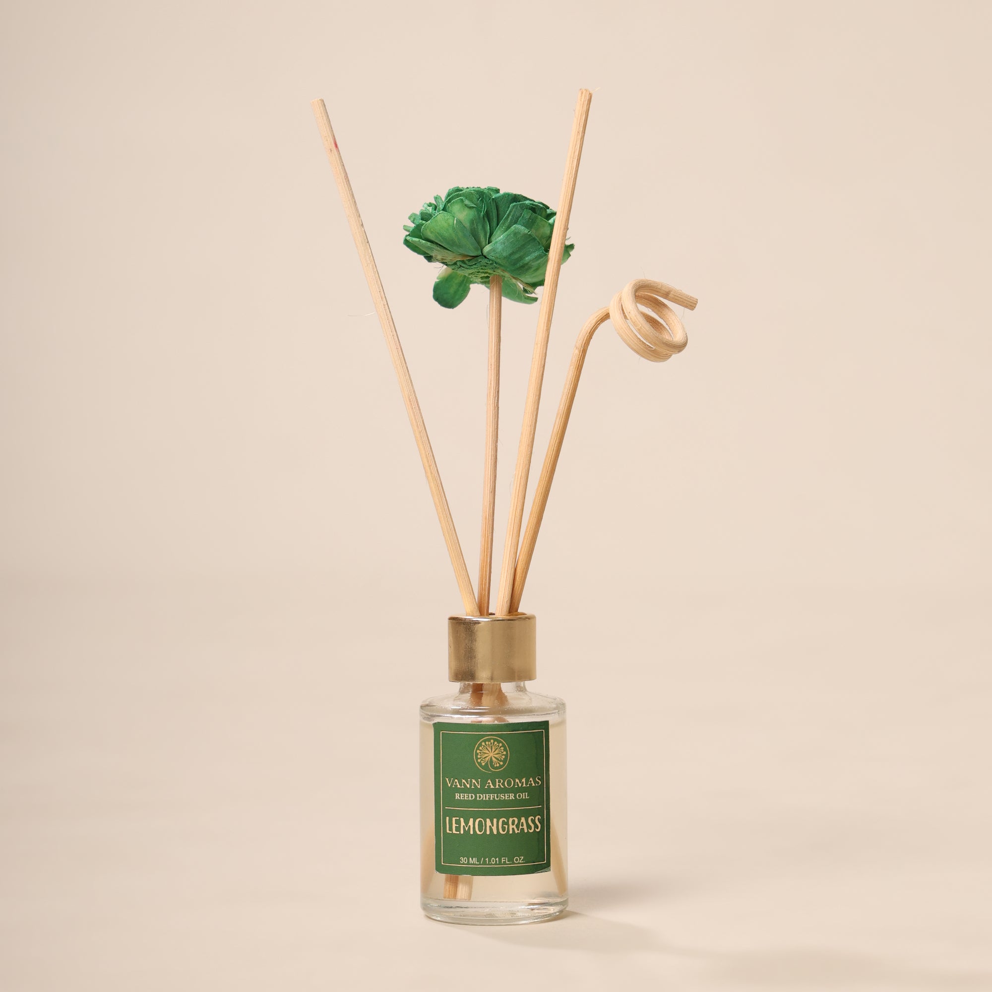 Reed Diffuser Discovery Pack – 30 ML | Lemongrass  Fragrance | Eco-Friendly with Natural Rattan Sticks